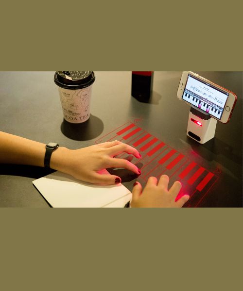 Projektionstastatur Klavier